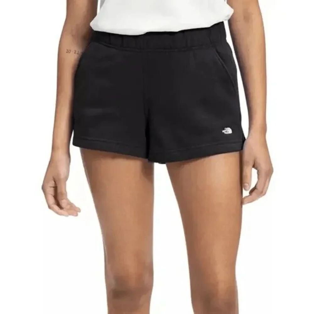 The North Face Black Half Dome Logo Fleece Lounge Cozy Shorts XL - Picture 7 of 9